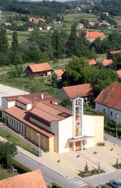 Hırvatistan 'ın Hrnetic kentindeki Parish Pastoral Merkezi