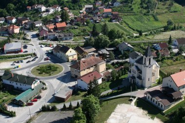 Parish Kilisesi St. George Durmanec, Zagorje bölge, Hırvatistan içinde