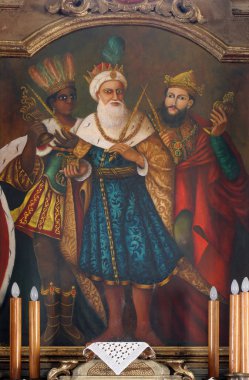 Kutsal Üç Kral, Hırvatistan 'ın Karlovac kentindeki Kutsal Üç Kral kilisesinin mihrabı.