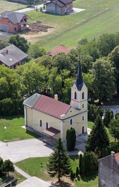 Iglesia Parroquial San Juan Bautista Gornji Desinec Croacia —  Fotos de Stock