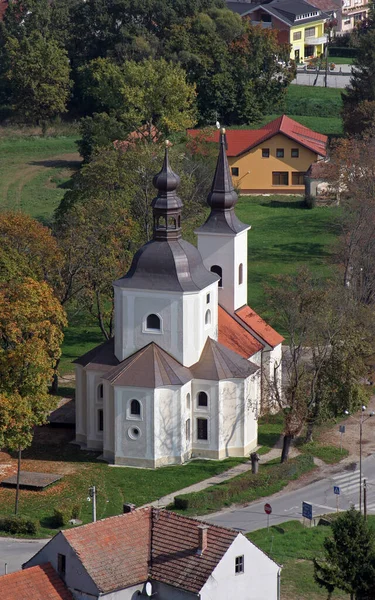 Hırvatistan Krizevci Kentindeki Our Lady Sorrows Carinthia Kilisesi — Stok fotoğraf