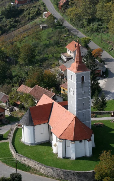 Farní Kostel Mikuláše Hrasčině Chorvatsko — Stock fotografie