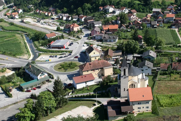 Igreja Paroquial São Jorge Durmanec Região Zagorje Croácia — Fotografia de Stock