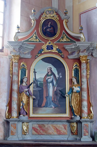 Święta Rosalia Ołtarz Rosalii Kaplicy Matki Bożej Śnieżnej Risvicy Chorwacja — Zdjęcie stockowe