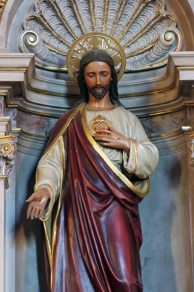 Altaar Van Het Heilig Hart Van Jezus Parochiekerk Van Heilige — Stockfoto