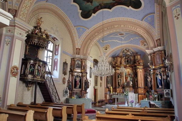 Ενοριακός Ναός Του Αγίου Μαρτίνου Στη Martinska Ves Κροατία — Φωτογραφία Αρχείου