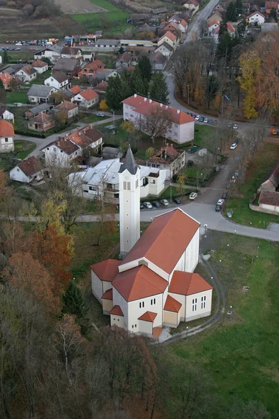 Farní Kostel Jana Nepomuckého Glině Chorvatsko — Stock fotografie