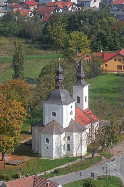Ενοριακή Εκκλησία Της Παναγίας Των Θλίψεων Της Καρινθίας Στο Krizevci — Φωτογραφία Αρχείου