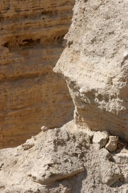 İsrail 'in Musevi Çölü' ndeki kayalıklarda Ölü Deniz parşömenlerinin bulunduğu Arkeolojik bir yer,