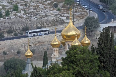 İsrail, Kudüs 'teki Zeytin Dağı' nda bulunan Rus Mary Magdalene Kilisesi