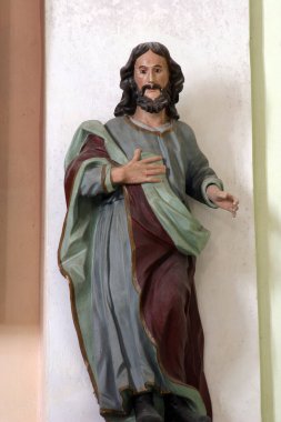 Aziz John, Hırvatistan 'ın Kostel kentindeki Aziz Emeriç Kilisesi' nin ana sunağında heykel