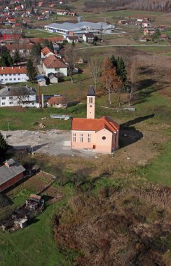 Hırvatistan 'ın Gvozd kentinde Aziz Peter ve Paul Kilisesi