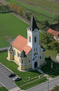 Hırvatistan 'ın Koncanica kentinde Bakire Meryem' in Varsayımı Kilisesi