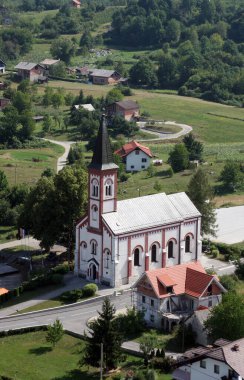 Hırvatistan 'ın Kamanje kentindeki Kutsal Meryem Kilisesi
