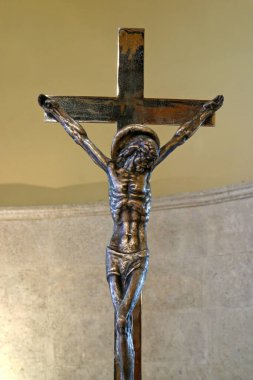 Hırvatistan 'ın Zagreb kentindeki Aziz Nicholas Taveliç kilisesinde çarmıha gerilme