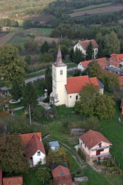Hırvatistan 'ın Gornji Miklous kentindeki Aziz Nicholas Kilisesi