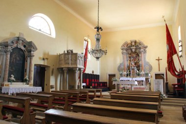 Parish church of Saint Sylvester Pope in Kanfanar, Croatia clipart