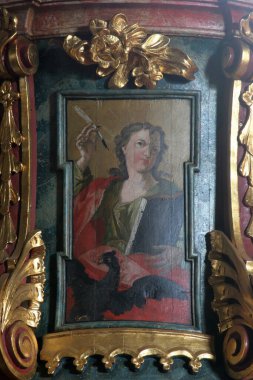 Saint John Evangelist, minber içinde kilise, Kutsal Üçlü Klenovnik, Hırvatistan