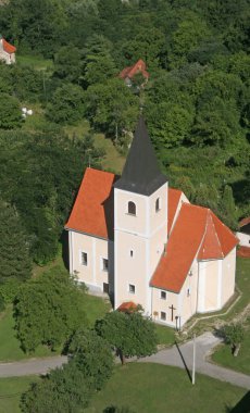 Parish Church of  Saint Emeric in Kostel, Croatia clipart