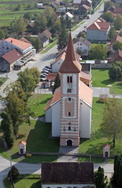 Hırvatistan 'ın Ludina kentindeki Aziz Mikail Kilisesi