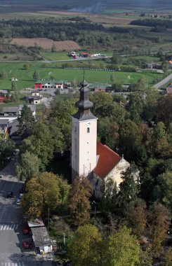 Hırvatistan 'ın Kriz kentinde Kutsal Haç Kilisesi