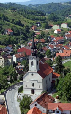 Hırvatistan 'ın Krapinske Toplice bölgesindeki Kutsal Üçlü Kilisesi