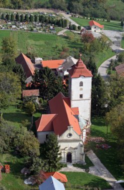 Parish church of Saint Brice of Tours in Kalnik, Croatia clipart