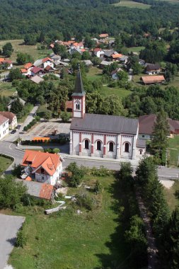 Hırvatistan 'ın Kamanje kentindeki Kutsal Meryem Kilisesi