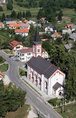 Hırvatistan 'ın Kamanje kentindeki Kutsal Meryem Kilisesi