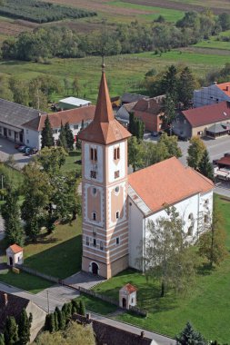 Hırvatistan 'ın Ludina kentindeki Aziz Mikail Kilisesi