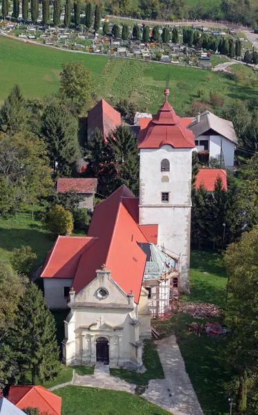 stock image Parish church of Saint Brice of Tours in Kalnik, Croatia