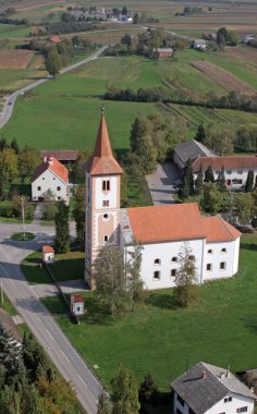 Hırvatistan 'ın Ludina kentindeki Aziz Mikail Kilisesi