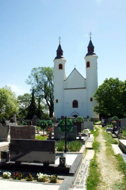 Parish Church of the Assumption of the Virgin Mary in Brezovica, Croatia clipart