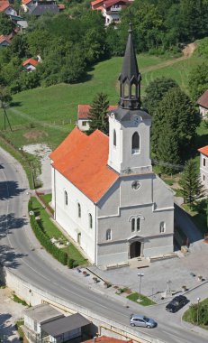 Hırvatistan 'ın Krapinske Toplice bölgesindeki Kutsal Üçlü Kilisesi