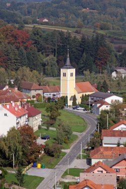 Parish Church of the Holy Trinity in Klenovnik, Croatia clipart