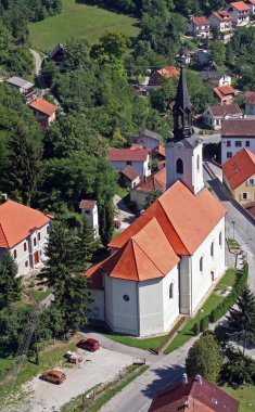 Hırvatistan 'ın Krapinske Toplice bölgesindeki Kutsal Üçlü Kilisesi