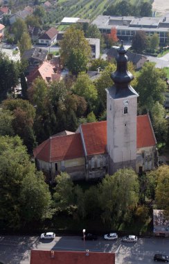 Hırvatistan 'ın Kriz kentinde Kutsal Haç Kilisesi