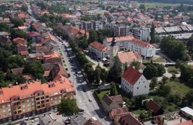 Parish church of Saint Nicholas in Jastrebarsko, Croatia clipart