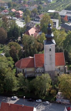 Hırvatistan 'ın Kriz kentinde Kutsal Haç Kilisesi