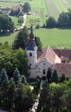 Hırvatistan 'ın Jastrebarsko kentinde Kutsal Bakire Meryem Kilisesi