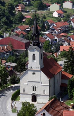 Hırvatistan 'ın Krapinske Toplice bölgesindeki Kutsal Üçlü Kilisesi