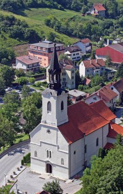 Hırvatistan 'ın Krapinske Toplice bölgesindeki Kutsal Üçlü Kilisesi