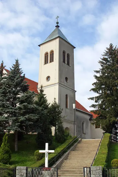 stock image Parish church of the Exaltation of the Holy Cross in Kravarsko, Croatia