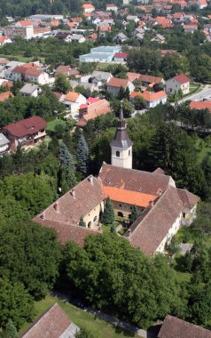 Hırvatistan 'ın Jastrebarsko kentinde Kutsal Bakire Meryem Kilisesi