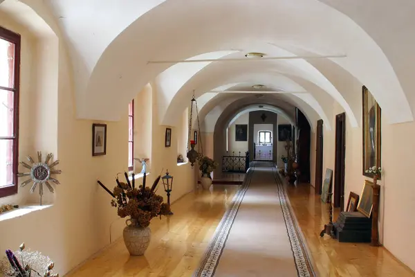 stock image Corridor in the Franciscan monastery in Krapina, Croatia