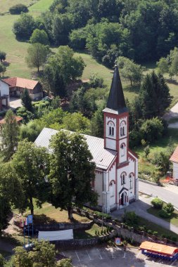 Hırvatistan 'ın Kamanje kentindeki Kutsal Meryem Kilisesi