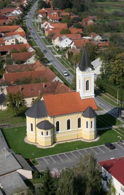 Hırvatistan 'ın Koncanica kentinde Bakire Meryem' in Varsayımı Kilisesi