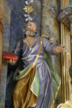 Aziz Peter, Hırvatistan 'ın Gornja Stubica kentindeki Aziz George kilisesinin mihrabında heykel