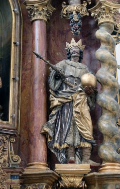 Macaristan 'ın Aziz Stephen' ı, Hırvatistan 'ın Kotari kentindeki Noblac Kilisesi' nin ana mihrabı.