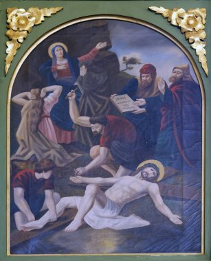 11 istasyonları haç, çarmıha germe, kilise Aziz Matta İncili Stitar, Hırvatistan